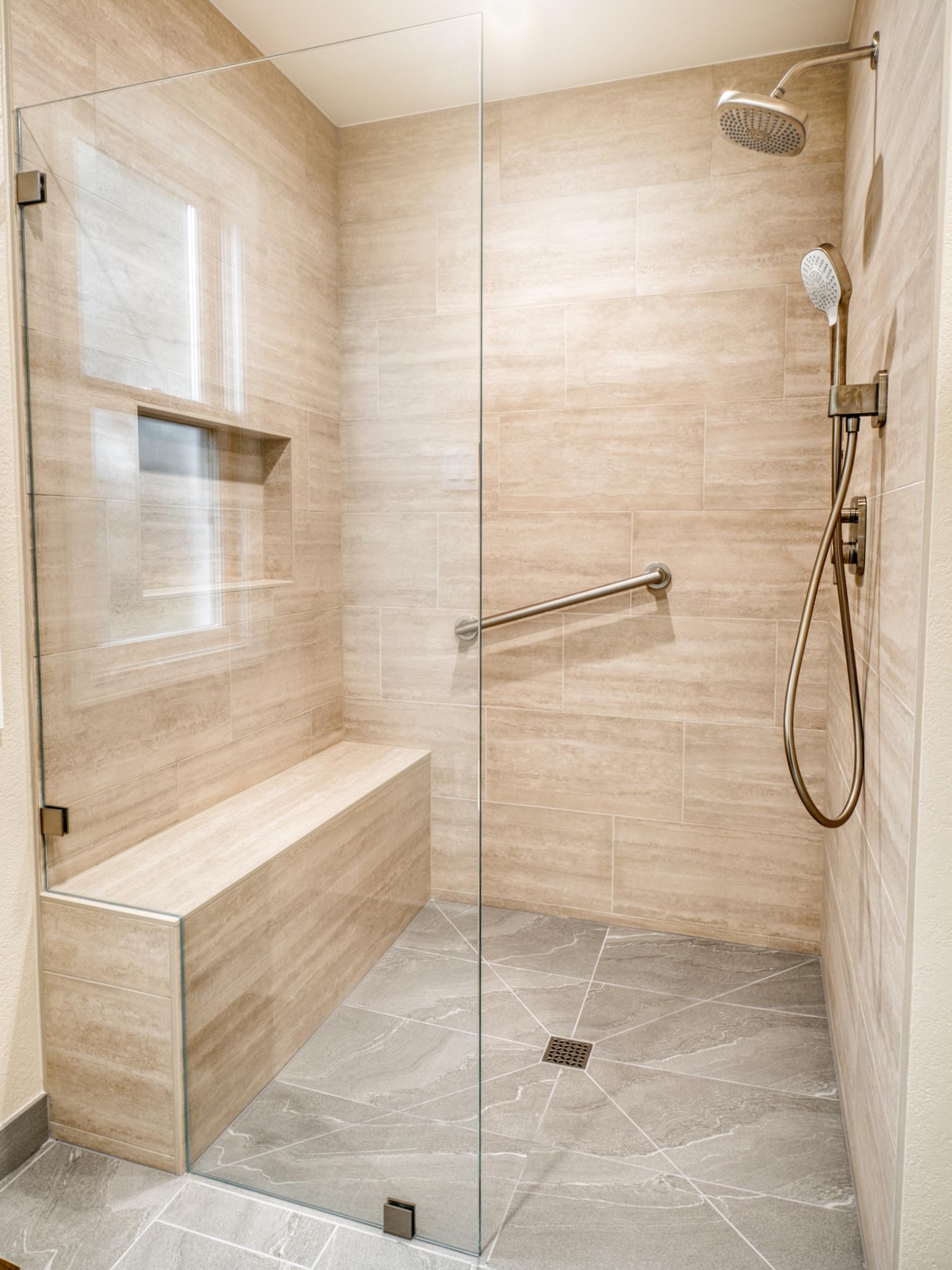 Completed bathroom remodel