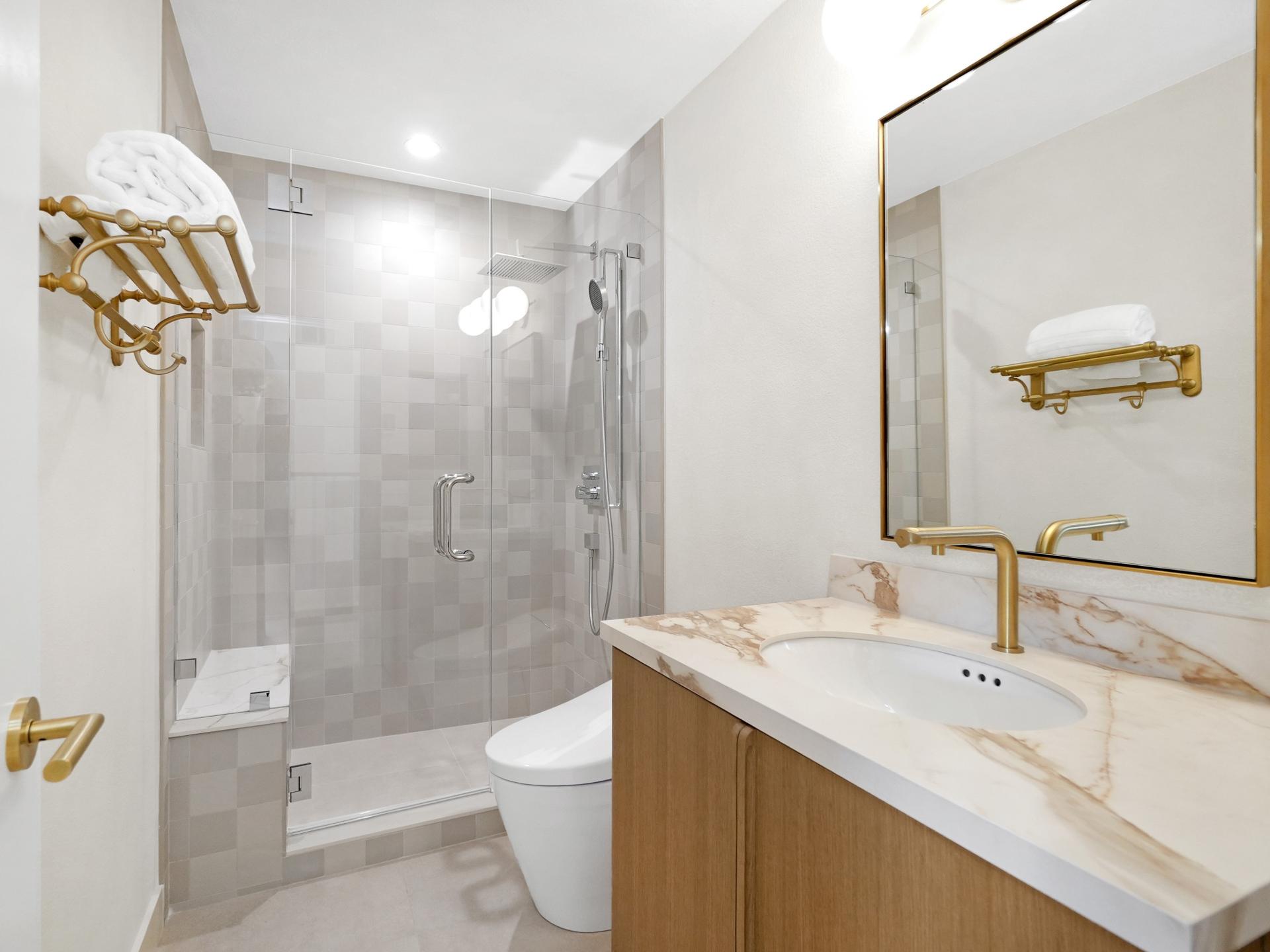 Refined bathroom design — Solace residence